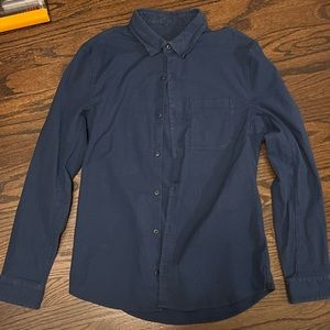 lululemon men’s small blue long sleeve shirt